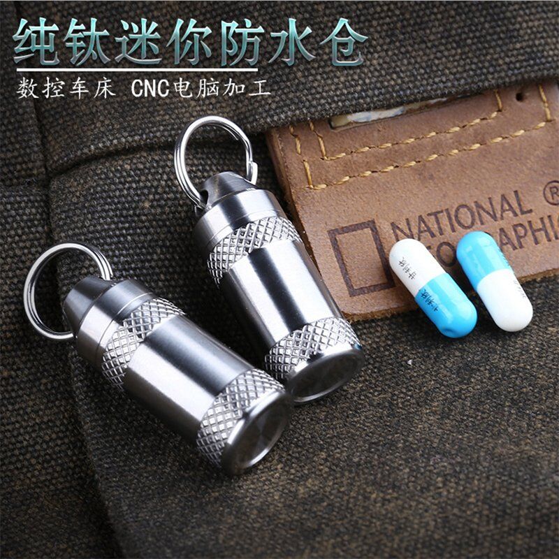 Titanium Storage Case Titanium Pill Case