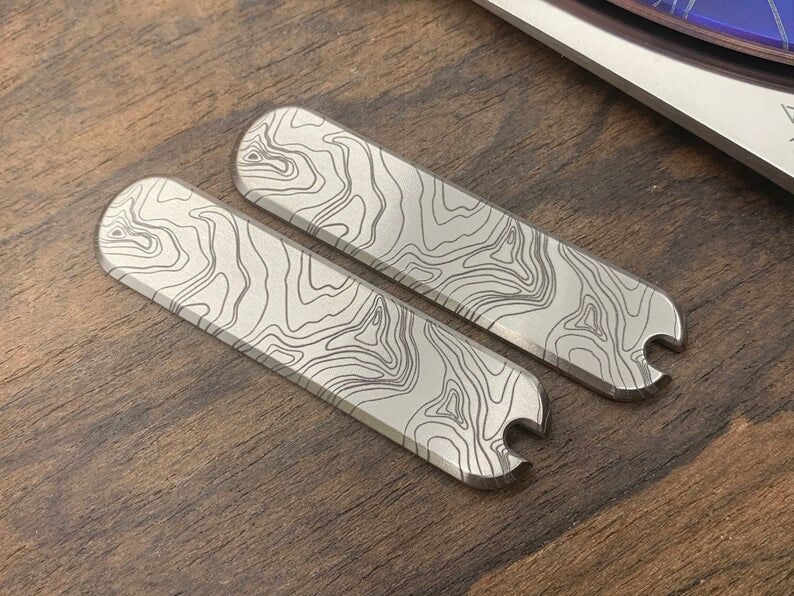 Titanium Swiss Army knife Scales Victorinox Scales 58mm Pocket knife MultiTool EDC gear