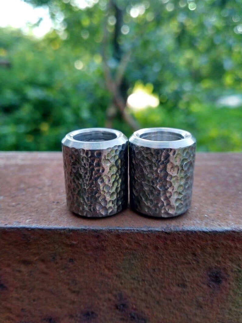 Titanium Begleri Beads Hammered