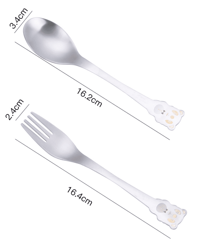 pure titanium children baby spoon fork pure titanium children baby spoon fork