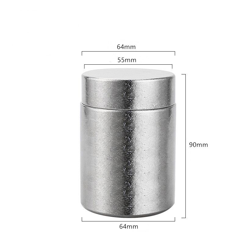 pure titanium tea caddy coffee canister 35 ml small tea caddy portable mini tin jar coffee powder storage container outdoor travel small exquisite salt pepper spice jar pure titanium tea caddy coffee canister 35 ml small tea caddy portable mini tin jar coffee powder storage container outdoor travel small exquisite salt pepper spice jar