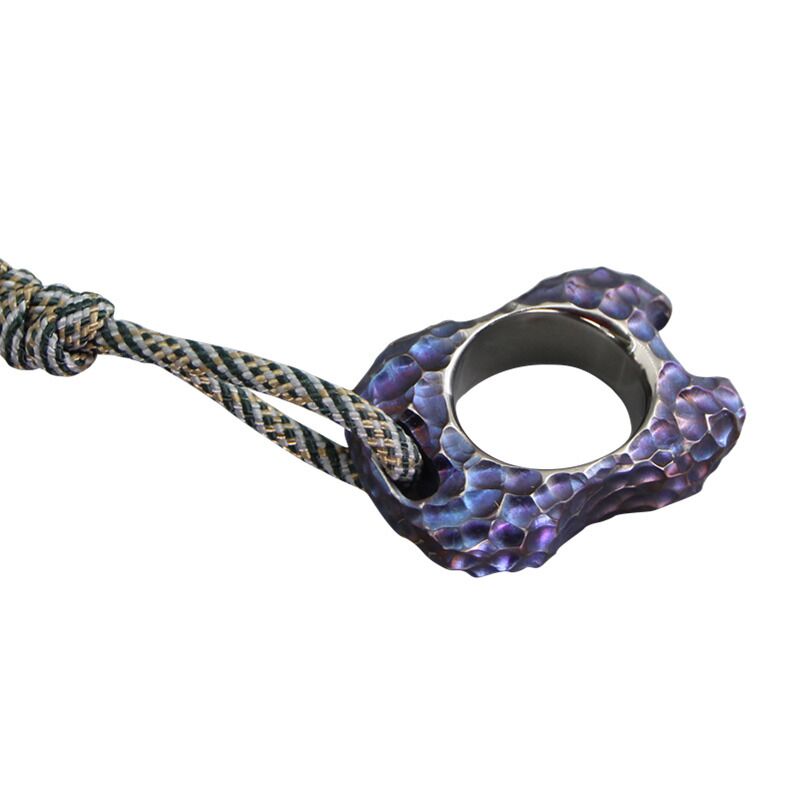 titanium alloy hand baked blue crater finger tiger bottle opener titanium alloy hand baked blue crater finger tiger bottle opener