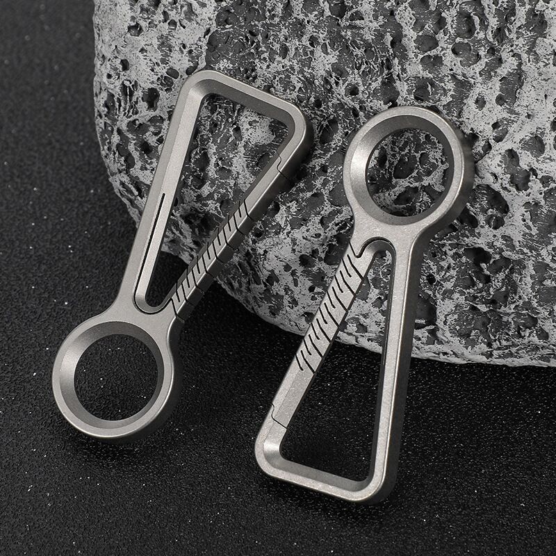 titanium multifunctional car key simple key ring pendant outdoor climbing button titanium multifunctional car key simple key ring pendant outdoor climbing button