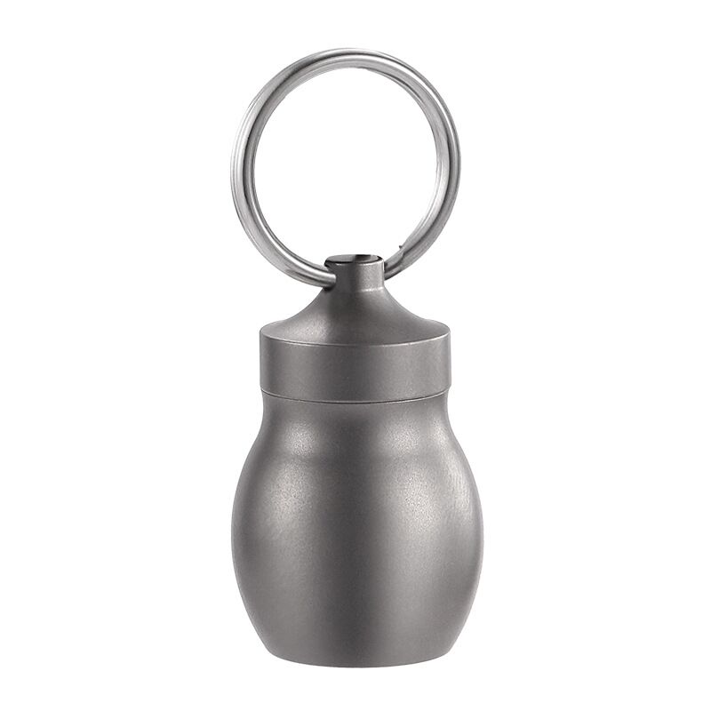 titanium gourd waterproof pill container with hand strap titanium gourd waterproof pill container with hand strap