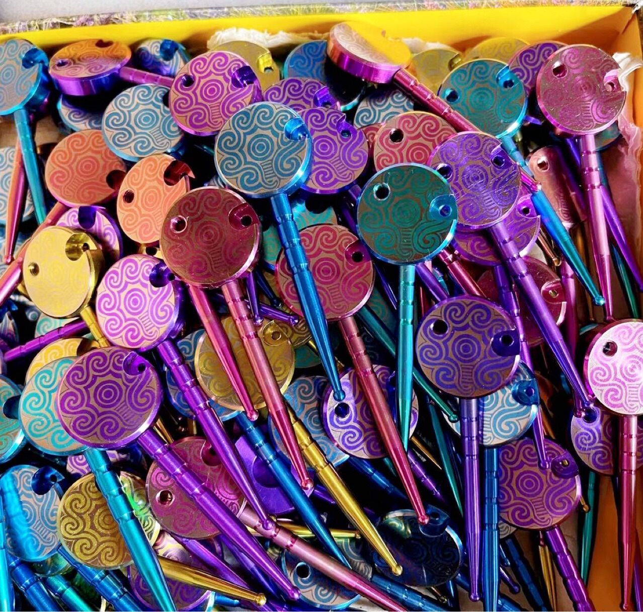 smoking titanium carb cap tool color anodized smoking titanium carb cap tool color anodized