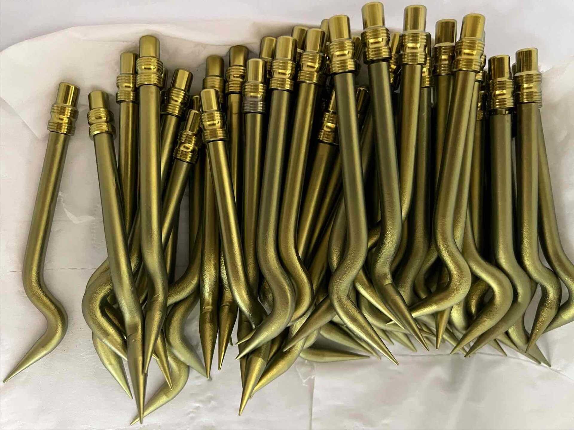 titanium bent pencil dabber tool gold anodized titanium bent pencil dabber tool gold anodized