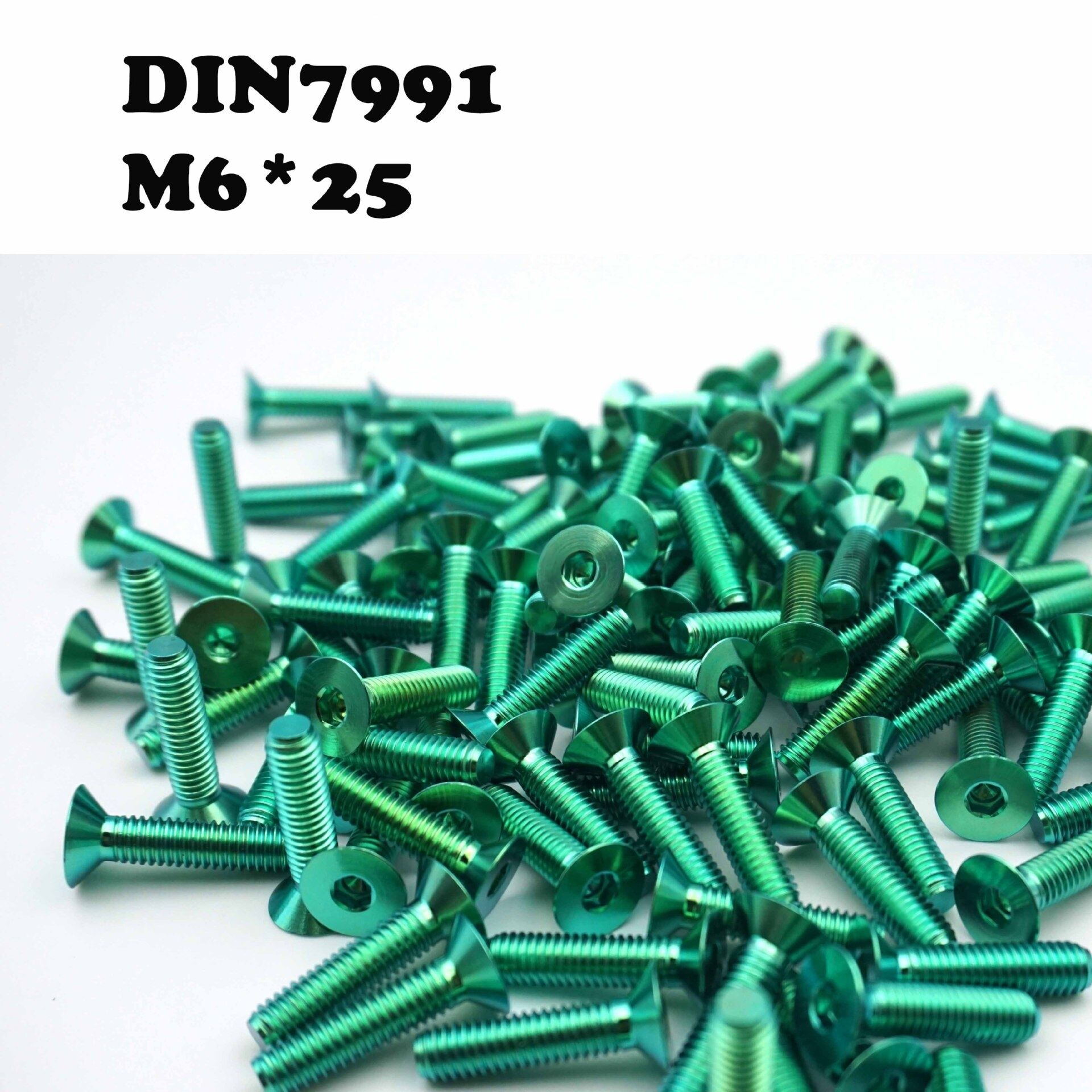 titanium screws countersunk flat head hexagon socket green anodized titanium screws countersunk flat head hexagon socket green anodized